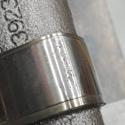 Pitted lobe on camshaft