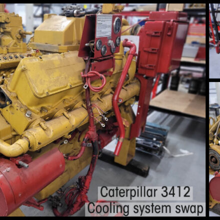 Caterpillar 3412 Cooling system swap-1(1)