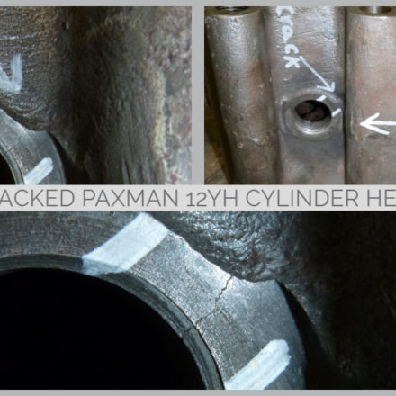 Cracked Paxman 12YH Cylinder Headsimage