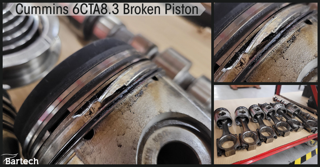 Cummins 6CTA8.3 Broken Piston-1