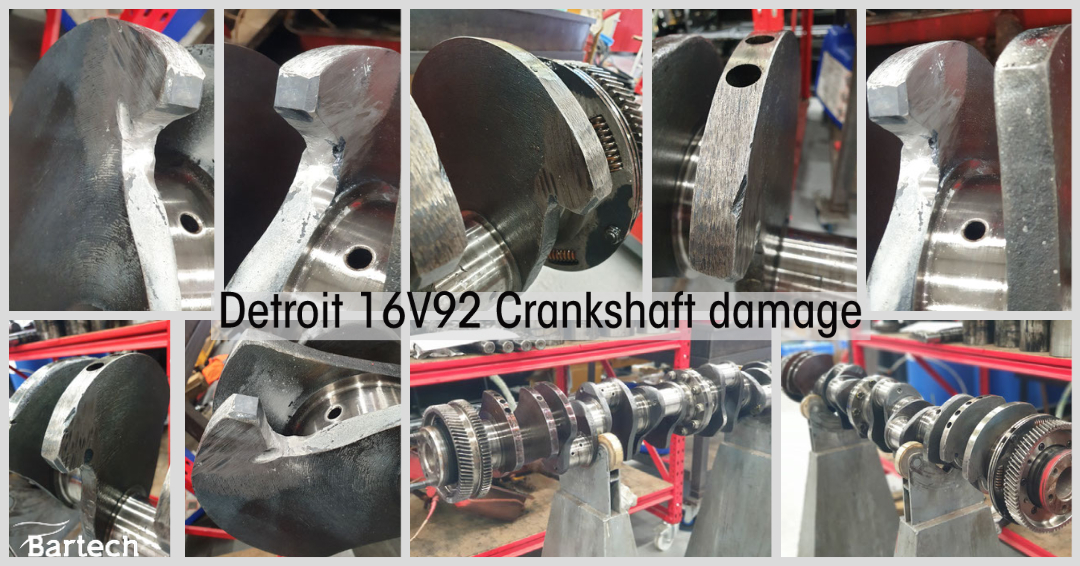 Detroit 16V92 Crankshaft repair