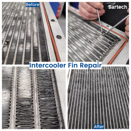 Intercooler fin repair