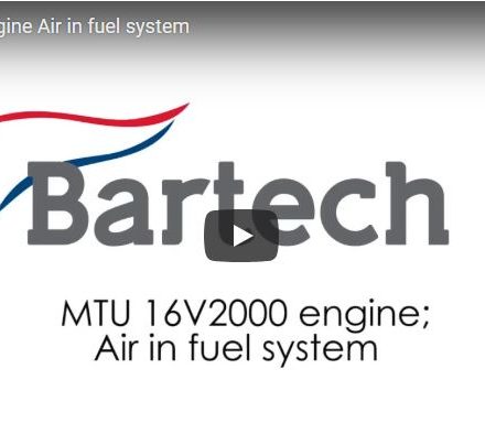 MTU 16V2000 engine: Air in fuel system