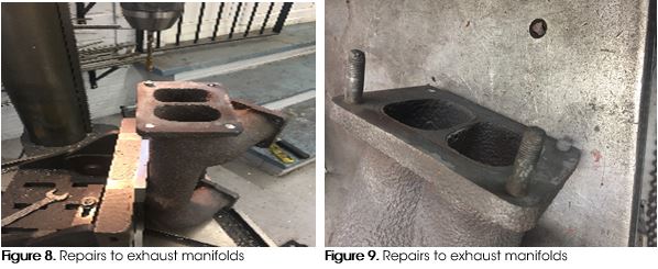 repairs to exhaust manifolds